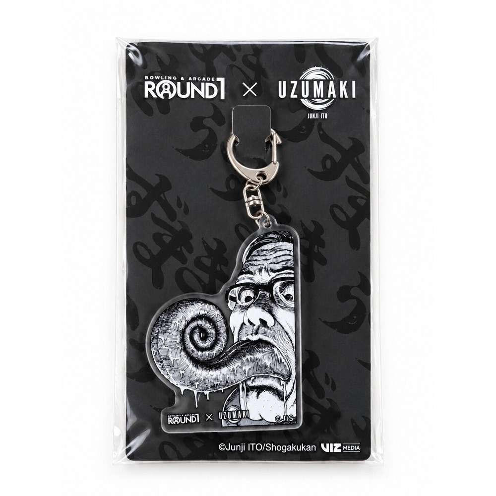 Round1 x Uzumaki Junji Ito Acrylic Keychain Exclusive Collab New Sealed VIZ